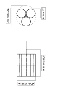 Hashira Raw pendant &Oslash;40 cluster hanglamp Audo