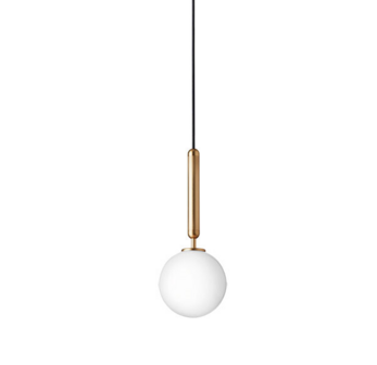 Miira 1 brass/opal hanglamp Nuura 