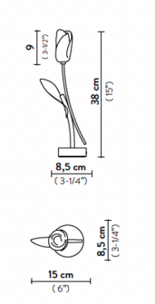 Tulip battery portable tafellamp Slamp