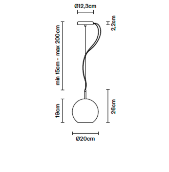 Beluga Royal D57 &Oslash; 20 cm hanglamp Fabbian