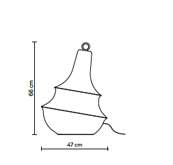 Lady D &oslash; 47 cm outdoor vloerlamp Karman Italia 