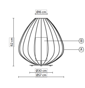 Cell &oslash; 57 cm outdoor vloerlamp Karman Italia 