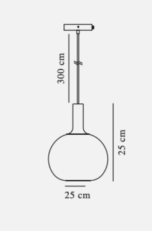 Alton &oslash;25 White hanglamp Nordlux