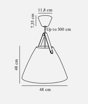 Strap pendant Beige hanglamp Nordlux