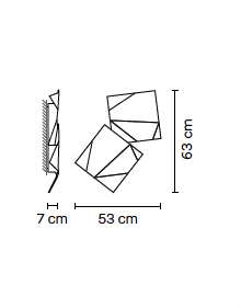 Origami 4504 outdoor wandlamp Vibia 