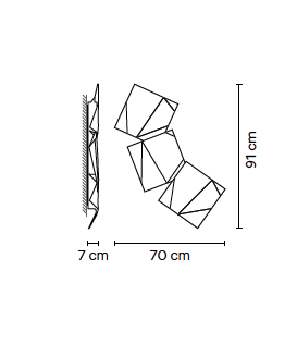 Origami 4506 outdoor wandlamp Vibia 