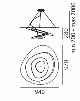 Pirce suspension hanglamp Artemide 