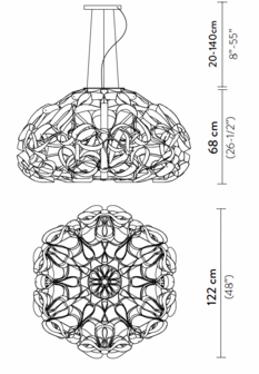 Quantica 120 suspension hanglamp Slamp