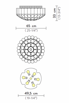 Odeon ceiling medium plafondlamp Slamp