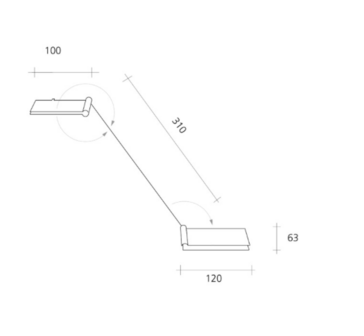 Zett USB tafellamp Baltensweiler