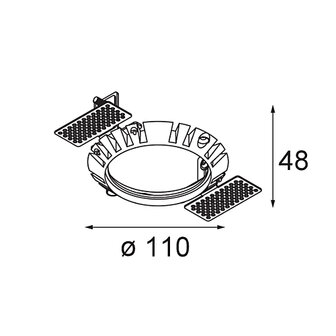 Recessed ring dia110 - Modular