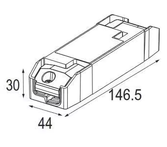 LED driver 300-1050mA 16-36W dali - Modular