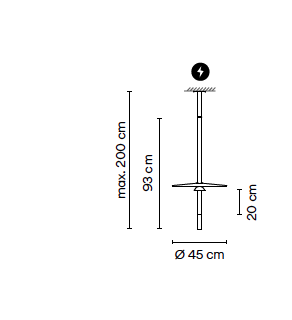 Flamingo mini 1585 hanglamp Vibia 