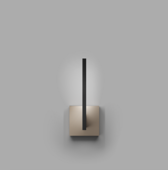 Inlay W1 linear black/gold wandlamp Light Point