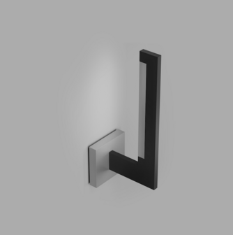 Inlay W2 linear black/silver wandlamp Light Point