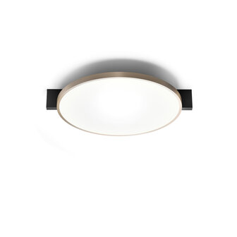 Inlay round C2 black/gold plafondlamp Light Point