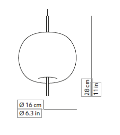 Kushi 16 suspension hanglamp KDLN