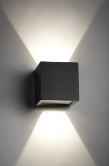 Cube up/down outdoor wandlamp Light Point