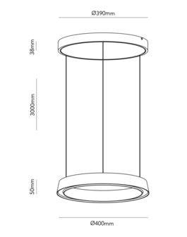 Edge Round &Oslash; 40 cm hanglamp Light Point