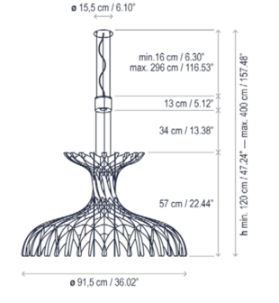 Dome 90 hanglamp Bover 