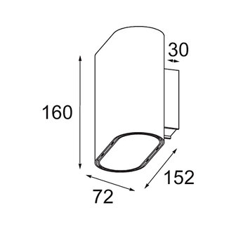 Duell Wall Up/Down 2x IP55 wandlamp Modular