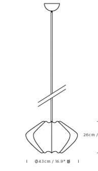 Fibre 43 flower hanglamp Innermost