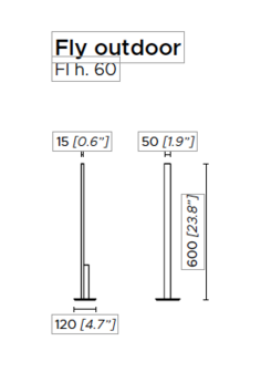 Fly 60 outdoor vloerlamp Contardi