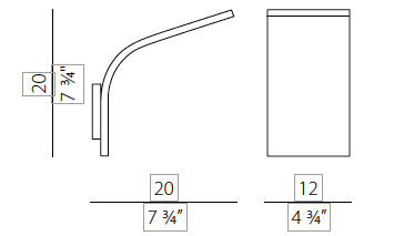 App 12 cm wandlamp Panzeri