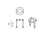 Venexia 70 cm outdoor vloerlamp Panzeri