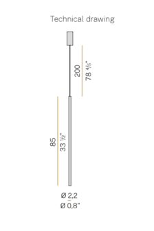 Two-be &nbsp;&Oslash; 2 CM hanglamp Panzeri