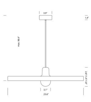 Disk suspension hanglamp TossB 