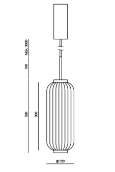 Elma C1312/S hanglamp Aromas 
