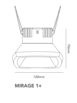 Mirage 1+ inbouwspot Light Point