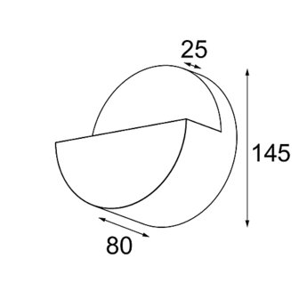 Impulse Round wall wandlamp Modular 