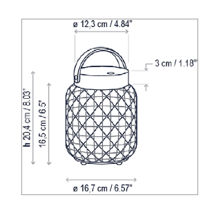 Nans M/21/R portable tafellamp Bover