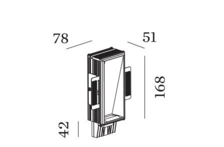 Strange 1.7 trimless recessed wandlamp Wever &amp; Ducre 