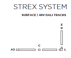 Strex end cap opbouw/pendel - Wever &amp; Ducre 