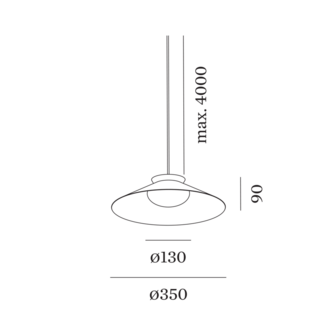 Clea suspended 1.0 hanglamp Wever &amp; Ducre 