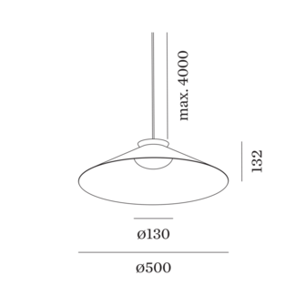 Clea suspended 2.0 hanglamp Wever &amp; Ducre 