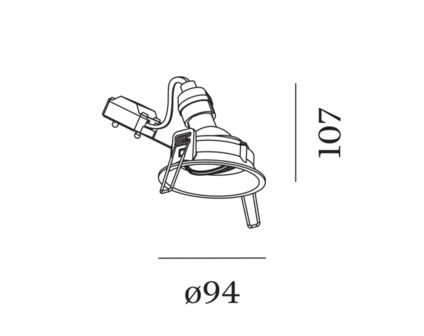 Deep adjust 1.0 gu10 inbouwspot Wever &amp; Ducre 