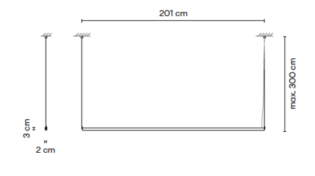 Stick solo 7363 hanglamp Vibia 