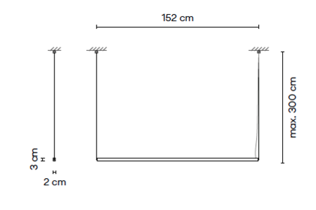 Stick solo 7360 hanglamp Vibia 