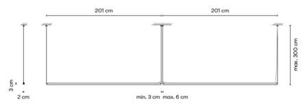 Stick solo 7368 hanglamp Vibia 