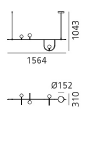 Yanzi 1 suspension hanglamp Artemide