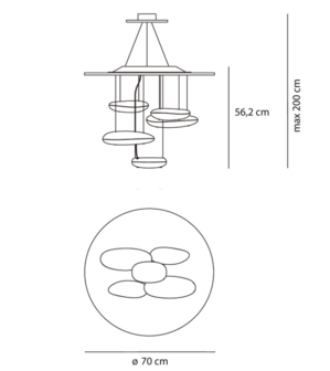 Mercury mini led suspension hanglamp Artemide