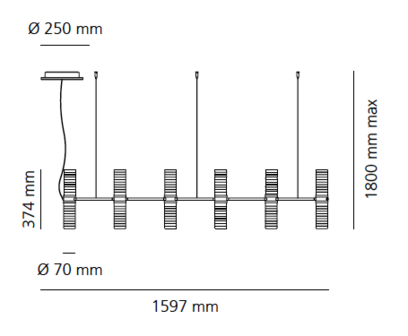 Zephyr L1500 hanglamp Artemide