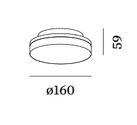 Rob 1.6 IP44 plafondlamp Wever &amp; Ducre 