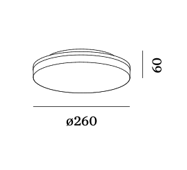 Rob 2.6 IP44 plafondlamp Wever &amp; Ducre 
