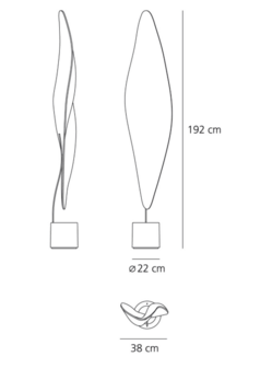 Cosmic leaf floor vloerlamp Artemide