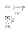 Demetra Faretto zonder dimmer wandlamp Artemide